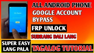 Update 2022  How to Remove Google Account For Android After FACTORY RESET  Tagalog Tutorial [upl. by Panta686]