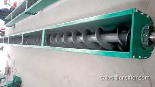 Stainless Steel Shaftless U Shape Screw Powder Conveyor [upl. by Rochkind861]