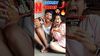 MUKBANG CURRENT NOODLES CHALLENGE 🥵🌶😂 [upl. by Artemisia]