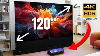 BEST 4K Home Cinema Projector 2024  AWOL Vision LTV3500 Pro UST Laser Projecter Review [upl. by Iong]