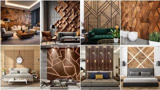 wooden wall clading ideas  wooden cladding design  wood wall panel ideas for house [upl. by Linette]