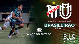 AOVIVO  Anápolis 1x1 Maringá FC  BRASILEIRÃO  JPNews Maringá  A VOZ DO FUTEBOL [upl. by Tonl]