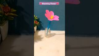 🌺Blooming Flower🌺Tutorial💖trending viral cute craft diy gift flowers ideas [upl. by Ahsyekat]