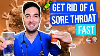 How to get rid of a sore throat fast home remedies cure [upl. by Anirehtac]