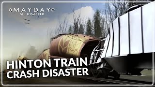 Hinton Train Collision  Mayday Air Disaster [upl. by Naoj]