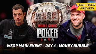 WSOP Main Event Day 4 Money Bubble with Tom Dwan amp Barstool NatePREVIEW [upl. by Neelasor]