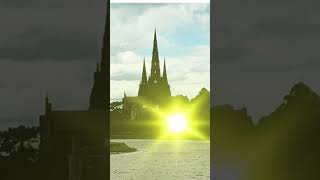 Scenes from Lichfield Staffordshire England historic city tourist festival [upl. by Intruoc]