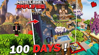 I Survived 100 Days 🔥 in Mountains 😮 Only World in Minecraft Hindi [upl. by Eras]