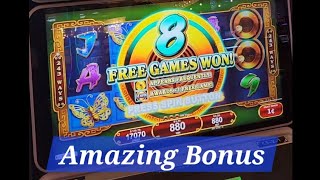 Amazing Bonus on Konami Stuffed Coins Slot Machine slots casino gambling gamble [upl. by Elisee]