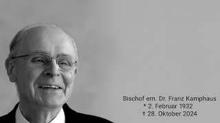 Requiem mit Gebärdensprachenübersetzung von Bischof em Dr Franz Kamphaus [upl. by Rudolph]