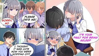 Manga Dub The girl who rejects every boy in class gets embarassed when I say shes cute and [upl. by Ninel]