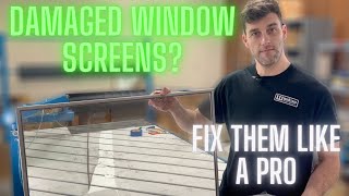 How To Repair Window Screens [upl. by Rabma893]