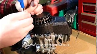 Change Pull Start Mini Moto Mini Dirt Mini ATV 49cc 50cc 2 Stoke Engine [upl. by Weisbrodt]