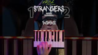 STRANGERS PIANO TUTORIAL shorts [upl. by Chaworth95]