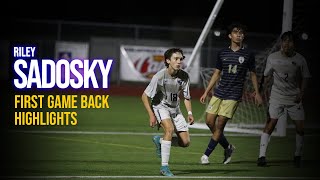 Riley Sadosky  Fullback  College Transfer  First Game Back [upl. by Sulienroc]