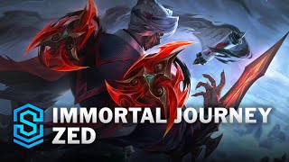 Immortal Journey Zed Skin Spotlight  League of Legends [upl. by Atinrahs]