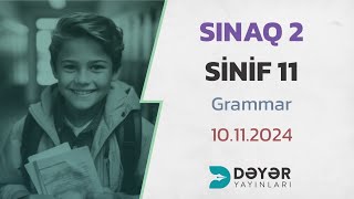 İngilis dili 11ci sinif Dəyər Buraxılış Sınaq 2 Grammar [upl. by Currie]