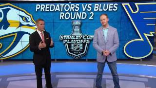 Preds Set To Face Blues In 2nd Round Of Playoffs [upl. by Nomit]