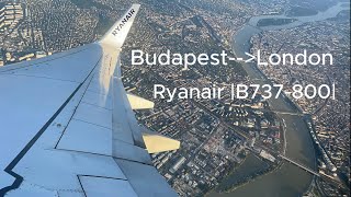 TRIP REPORT  Ryanair B737800  BudapestLondon STN [upl. by Nosyla]