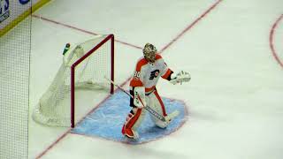 Michal Neuvirth in action during the Flyers  Senators hockey game [upl. by Aubin516]