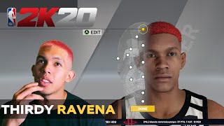 NBA 2K20  How To Create Thirdy Ravena  Face Creation and Realistic Jumpshot [upl. by Ahseral]