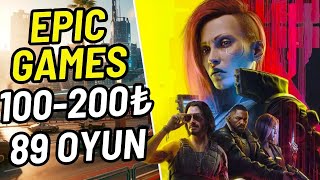 EPIC GAMES YILBAŞI İNDİRİMİ 100200₺ Arası 89 Oyun Önerisi [upl. by Adnolay370]