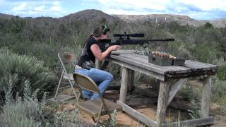 Wife Shooting an Armalite AR50A1 50 BMG  1 Mile [upl. by Penhall]