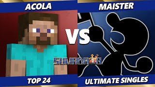 Sumabato 51  Acola Steve Vs Maister Game amp Watch Smash Ultimate  SSBU [upl. by Libys]