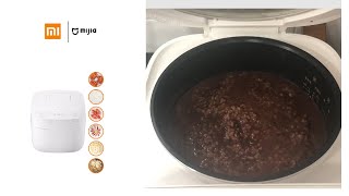 How to cook champorado chocolate rice porridge using Xiaomi C1 Rice Cooker [upl. by Janene570]