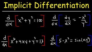 Implicit Differentiation [upl. by Clarissa]