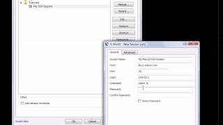 Creating an SSH Session using X Win32 [upl. by Naraa]