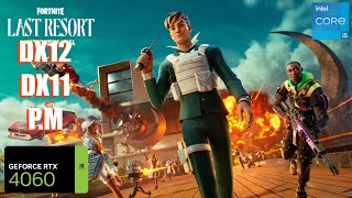 Fortnite RTX 4060 FPS TEST  RTX 4060 Benchmark 1080p1440p4K DX12DX11PM [upl. by Ahsiemal982]