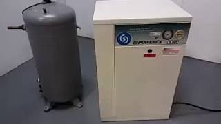 Powerex SES030822 3HP Compressor Air OilLess Rotary Scroll Enclosure 10Gallon  10968 [upl. by Rhtaeh]