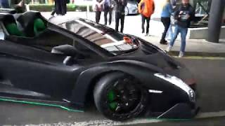 B14 Lamborghini Veneno leaves London [upl. by Ojillek]