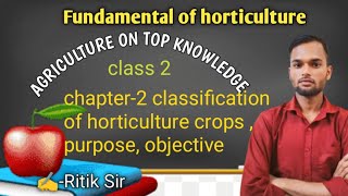 fundamental of horticulture classification of horticulture crops  Bsc horticultural  3 [upl. by Hunter]