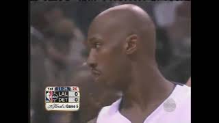 2004 NBA Finals  Game 5  Lakers at Pistons [upl. by Ecirrehs]