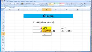 18  Excelde Üs alma [upl. by Sharona]