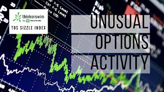 How To Turn Unusual Options Activity Into Profit With Thinkorswims Sizzle Index [upl. by Iz]