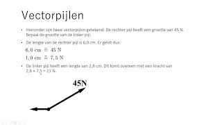 Natuurkunde kracht 01 vectorpijlen [upl. by Murtha]