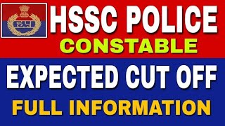 HSSC CONSTABLE EXPECTED CUT OFF  हरियाणा constable cut off 2018 [upl. by Anelac940]