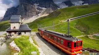 Jungfrau Railway Switzerland  The Highest Mountain Railway Station in Europe [upl. by Doretta]