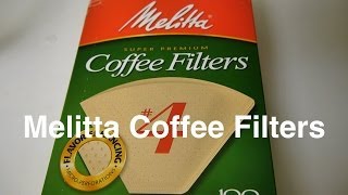 Melitta Coffee Filters in 4 Size Cone Unbleached Natural Brown Paper Filter For  Otaku Coffee [upl. by Unders634]