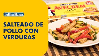 SALTEADO DE POLLO CON VERDURAS  Recetas Gallina Blanca [upl. by Andri614]