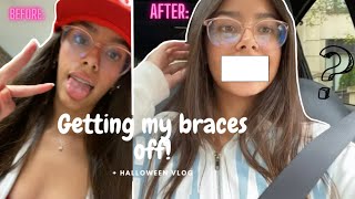 Getting my braces off  halloween vlog Vlogmas day 1 [upl. by Burnard]