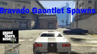 GTA V Online spawn Car Saturday  Bravado Gauntlet Spawns [upl. by Ahras]