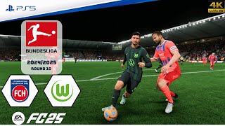 FC 25  FC Heidenheim vs VfL Wolfsburg  Bundesliga 2425  Full Match  PS5™4K [upl. by Landrum]