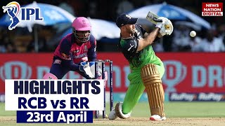 RCB vs RR IPL 2023 Highlights Bangalore vs Rajasthan Highlights  Today Match Highlights [upl. by Nas]