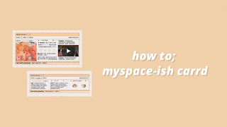 interactive myspaceish carrd tutorial [upl. by Diann]