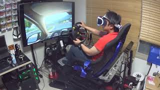 GT Sport PSVR with GIMX and motion simulator [upl. by Lunnete]