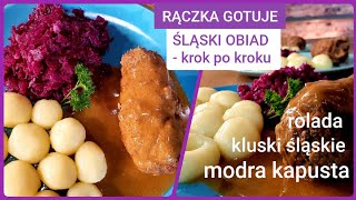 Rączka gotuje rolada wołowa kluski śląskie i modra kapusta [upl. by Rora450]